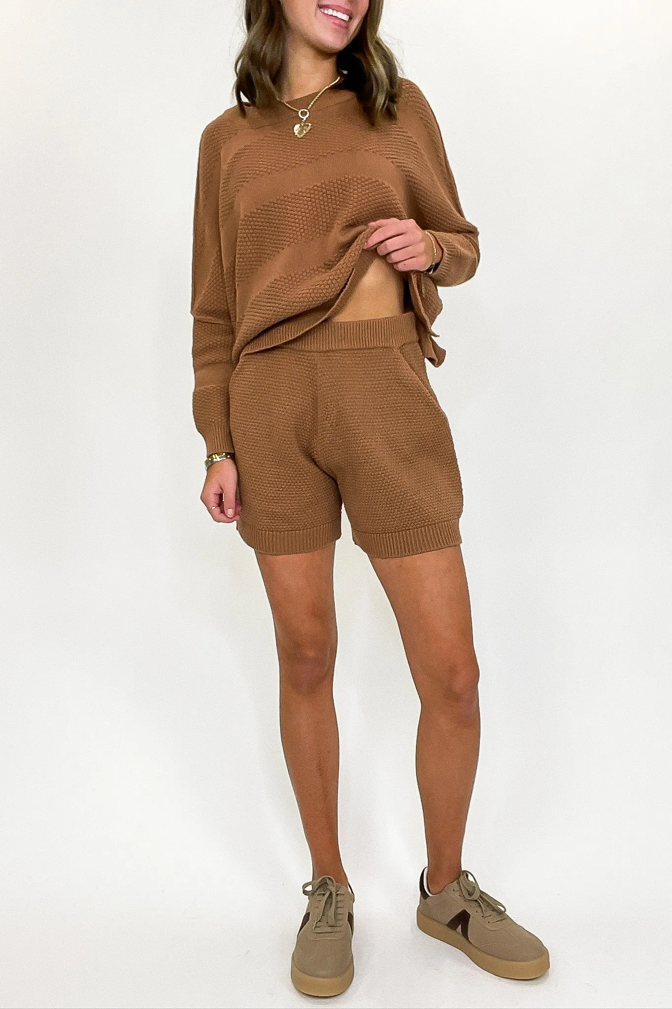 Ease Relaxed Fit Knit Top and Shorts Set sold by Madison + Mallory product image thumbnail 5