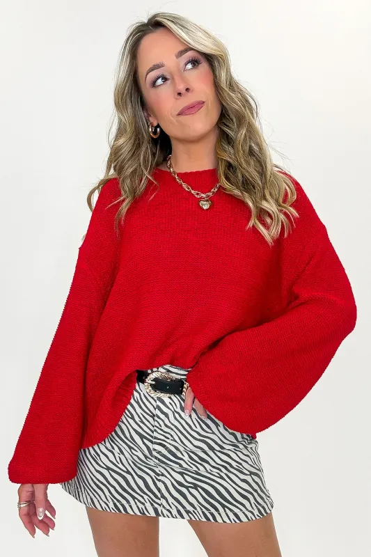 Softscape Oversized Balloon Sleeve Sweater sold by Madison + Mallory