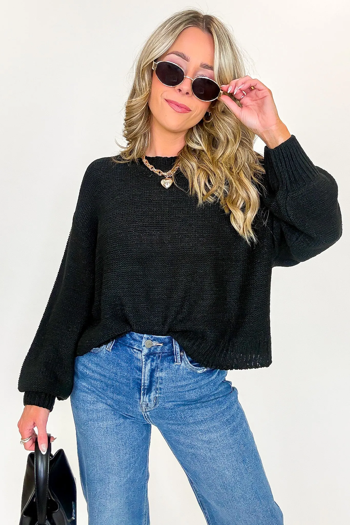 Softscape Oversized Balloon Sleeve Sweater sold by Madison + Mallory product image thumbnail 3