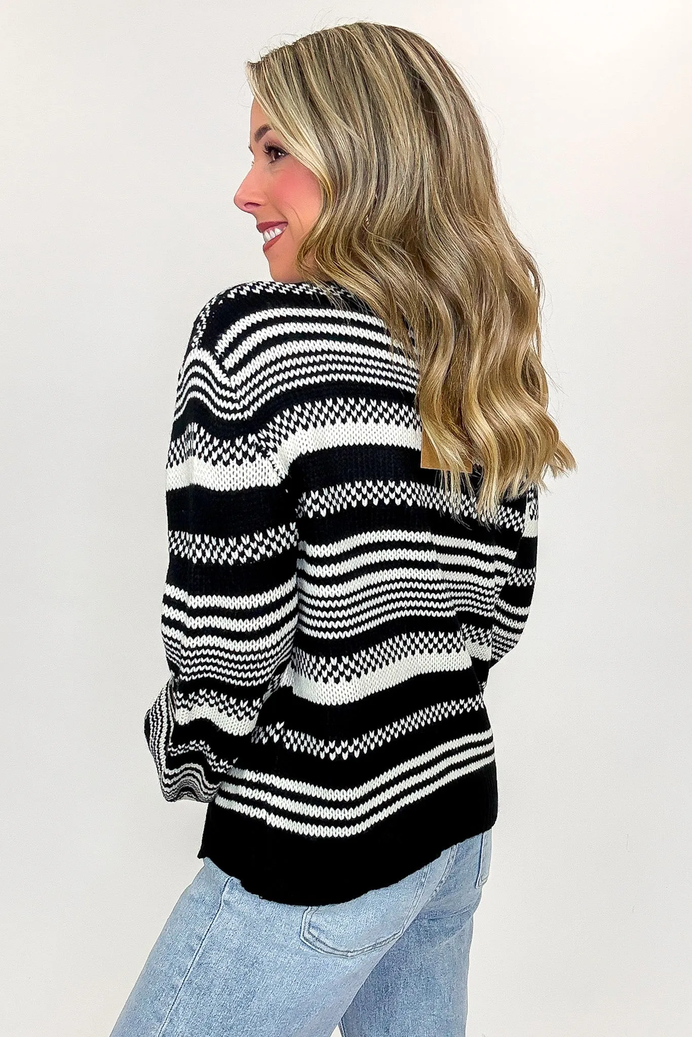 Canyon Striped Knit Sweater sold by Madison + Mallory product image thumbnail 5