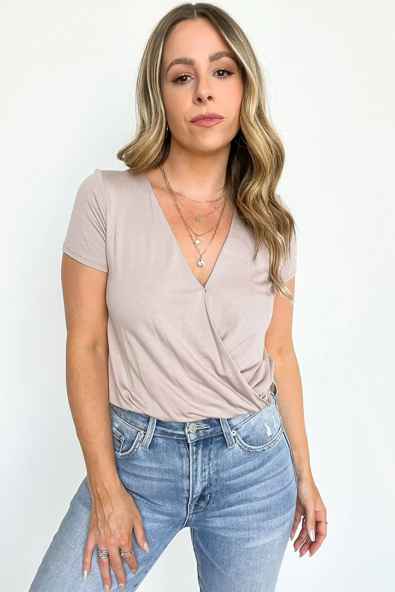 Maricelah Surplice Wrap Bodysuit - FINAL SALE sold by Madison + Mallory product image thumbnail 2