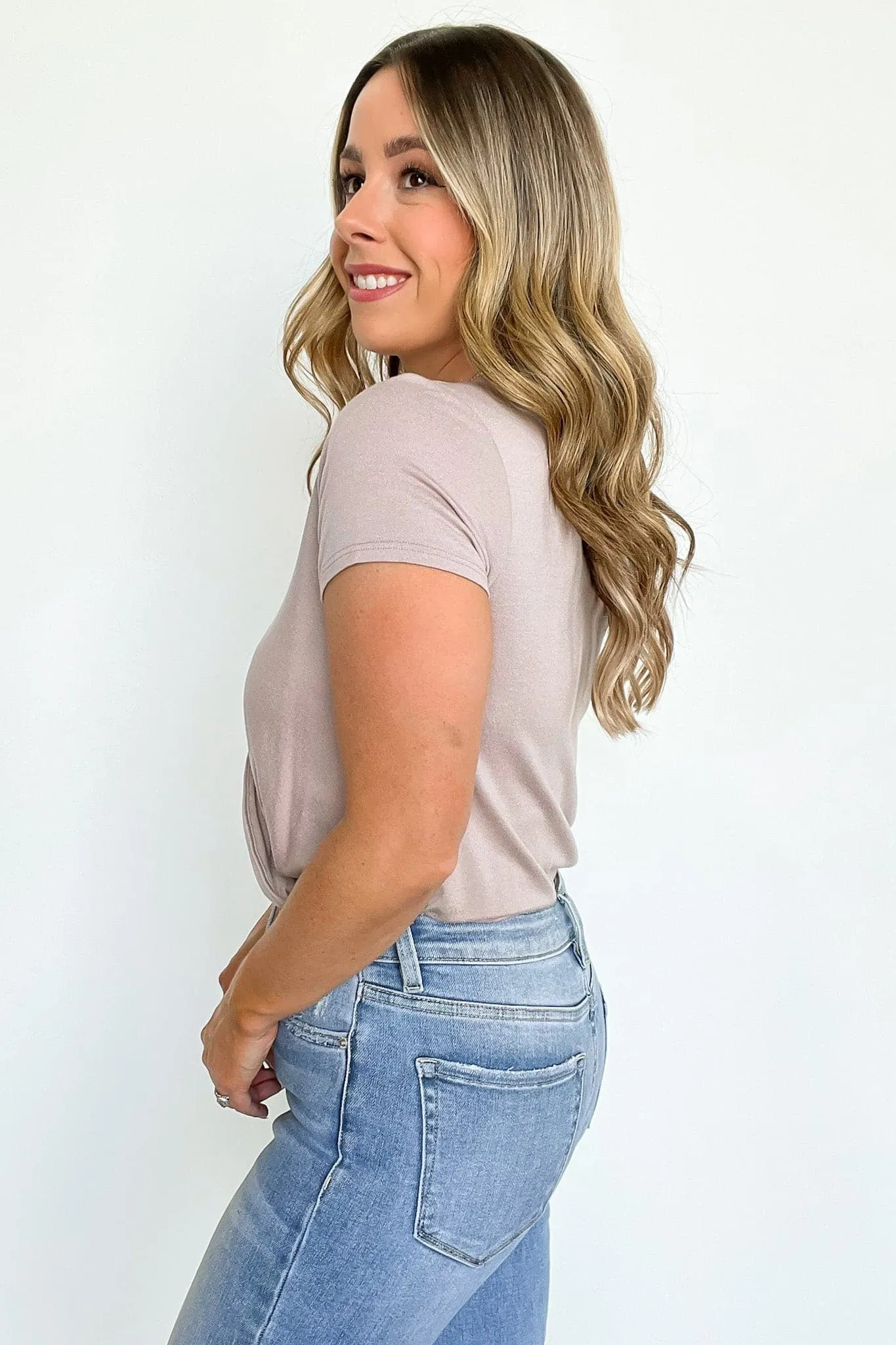 Maricelah Surplice Wrap Bodysuit - FINAL SALE sold by Madison + Mallory product image thumbnail 3