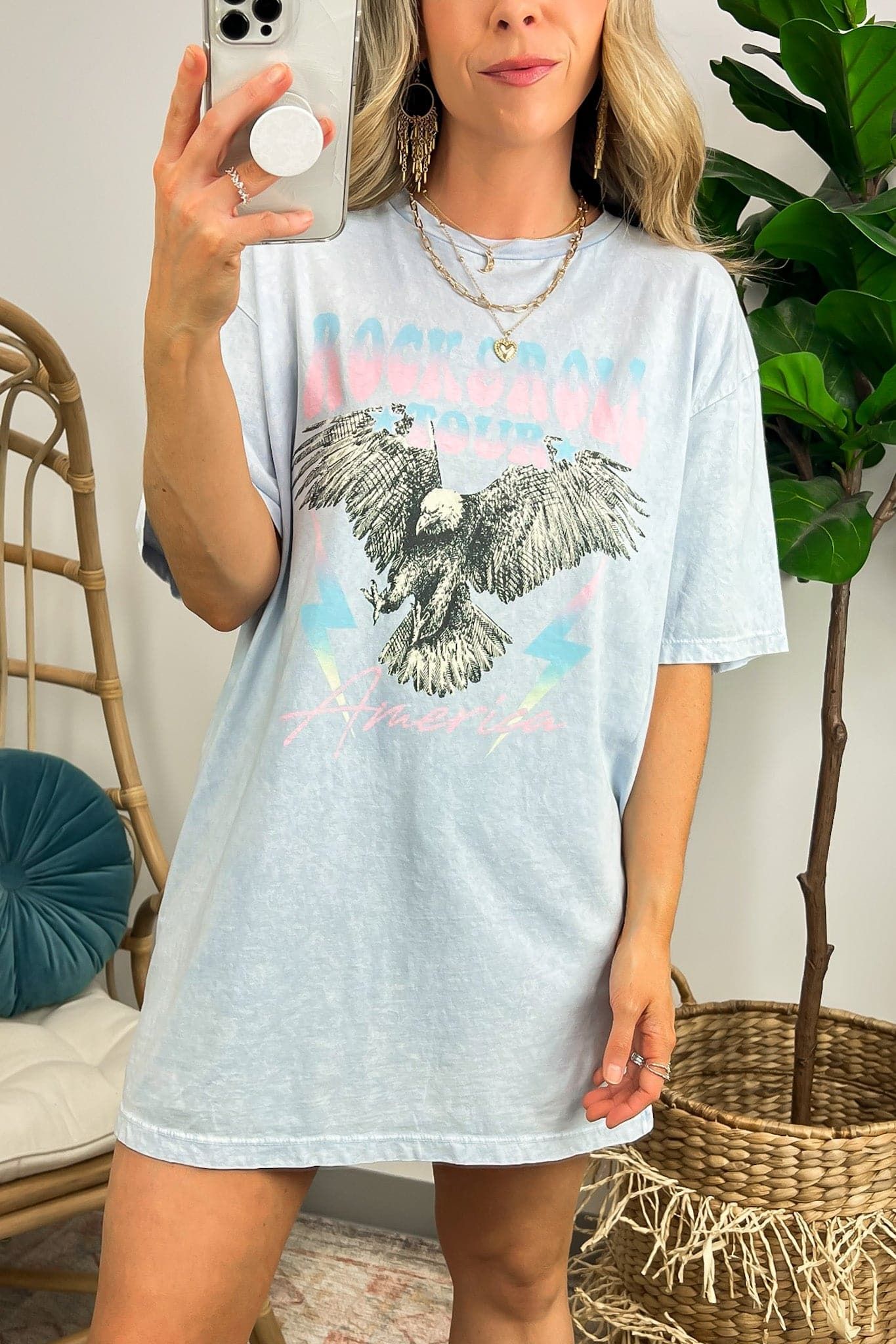 Rock and Roll Tour America Vintage Graphic Tee - FINAL SALE sold by Madison + Mallory product image thumbnail 3