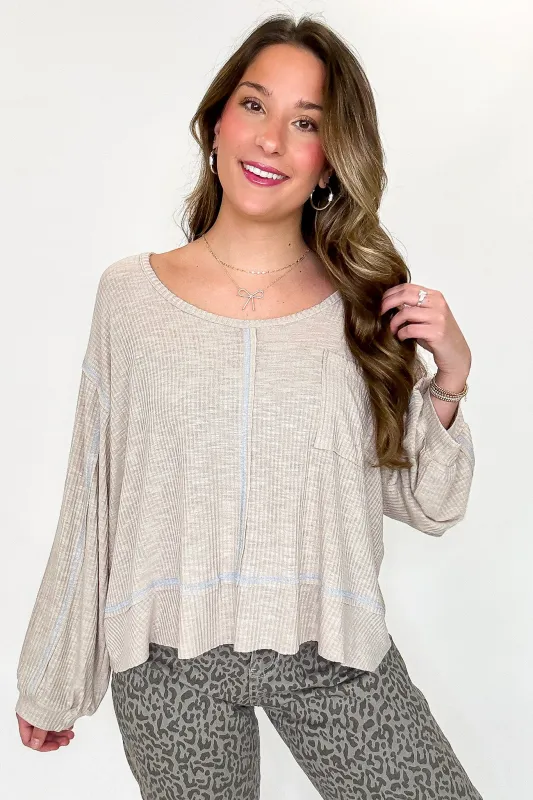 Soft Current V-Neck Flowy Top sold by Madison + Mallory