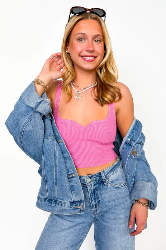 Clean Cut Knit Tank Top made by Love Tree