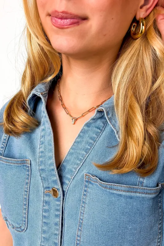 Luminous Link Rhinestone Pendant Chain Necklace made by Wall to Wall