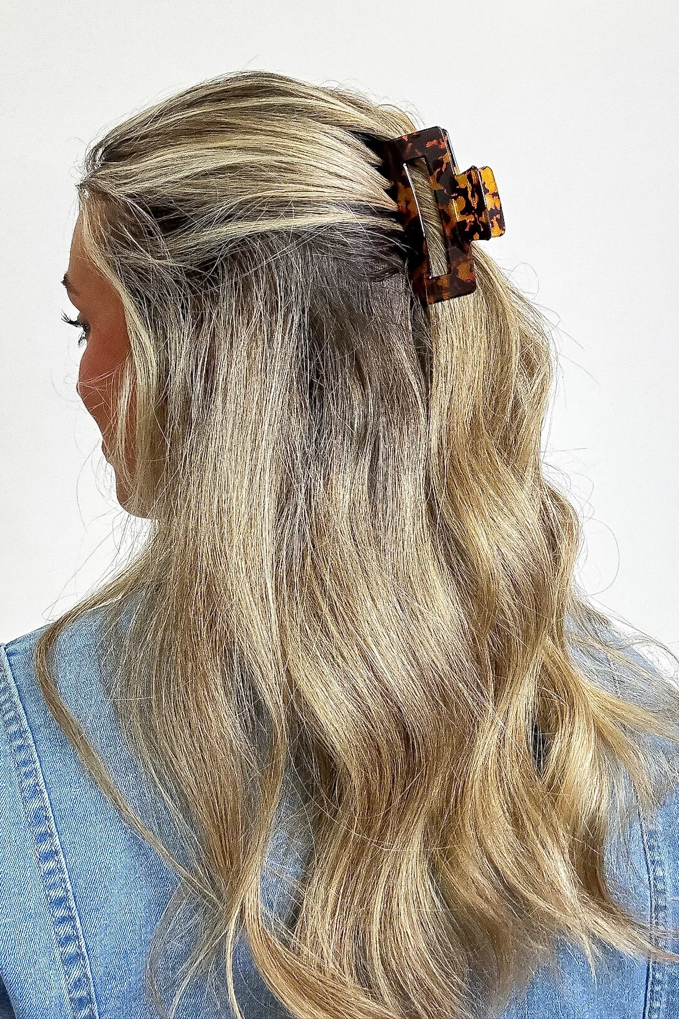 Glossy Girl Acetate Marble Hair Clip sold by Madison + Mallory
