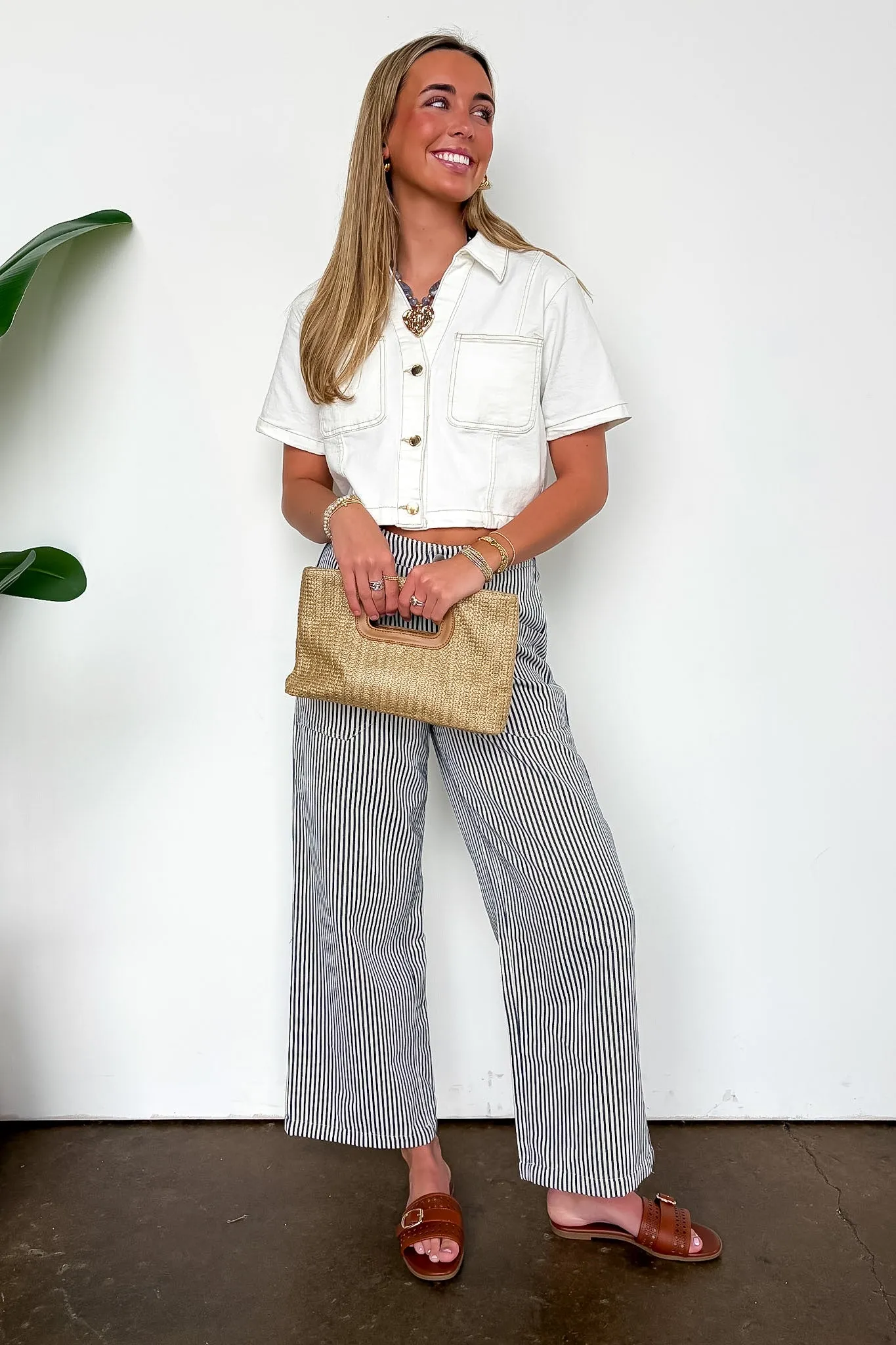 Fresh Edit Denim Button Down Top sold by Madison + Mallory product image thumbnail 4