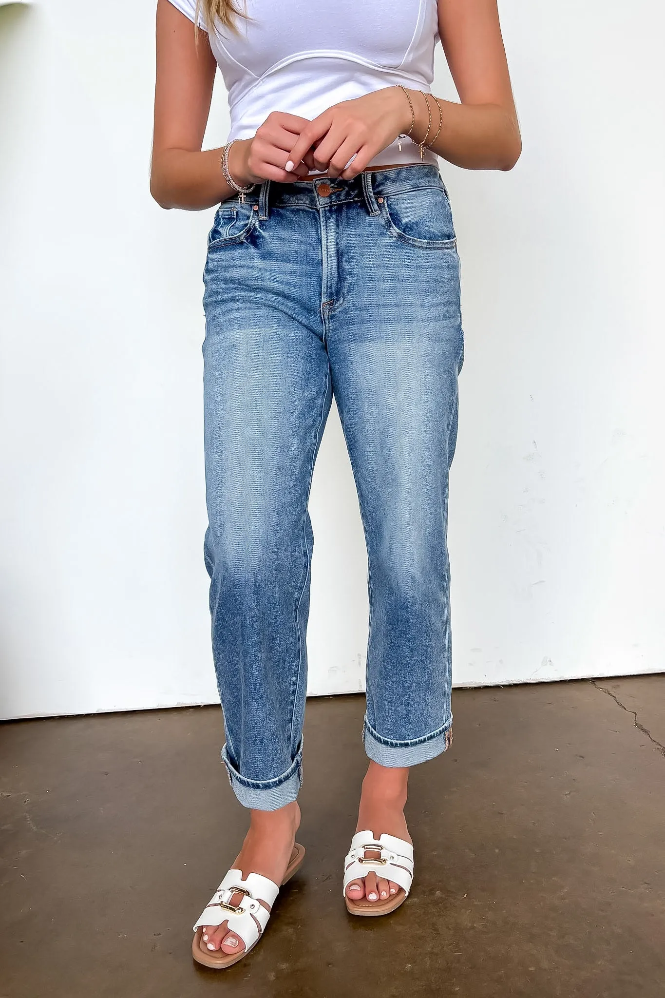 Signature Cuff Boyfriend Jeans sold by Madison + Mallory product image thumbnail 2