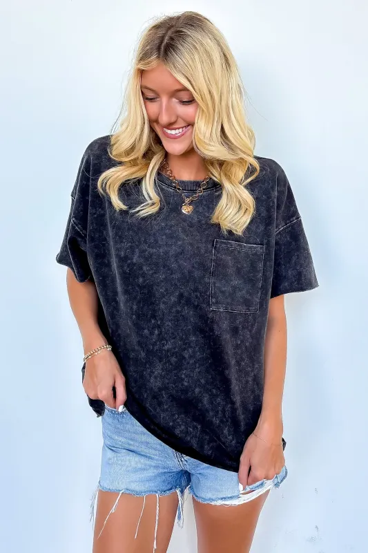 Vintage Edge Washed Drop Shoulder Top made by Zenana