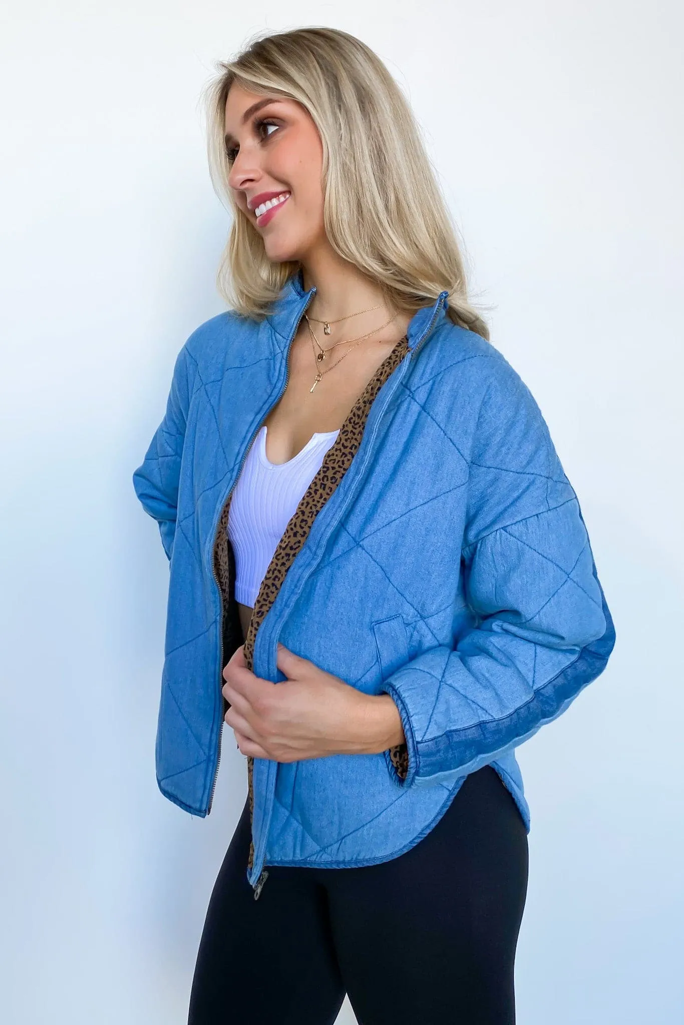 Holloway Quilted Denim Jacket - FINAL SALE sold by Madison + Mallory product image thumbnail 4