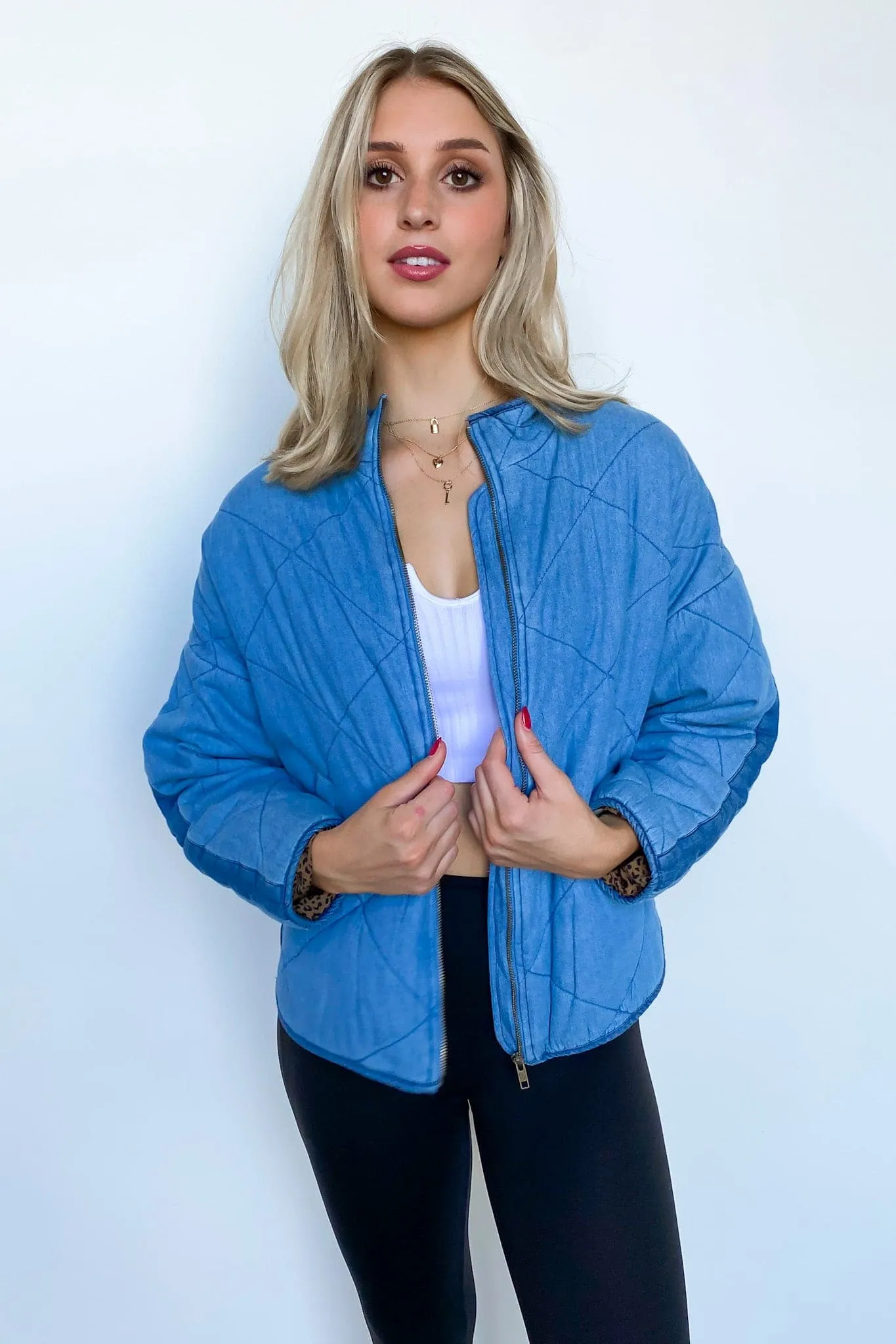 Holloway Quilted Denim Jacket - FINAL SALE sold by Madison + Mallory product image thumbnail 5