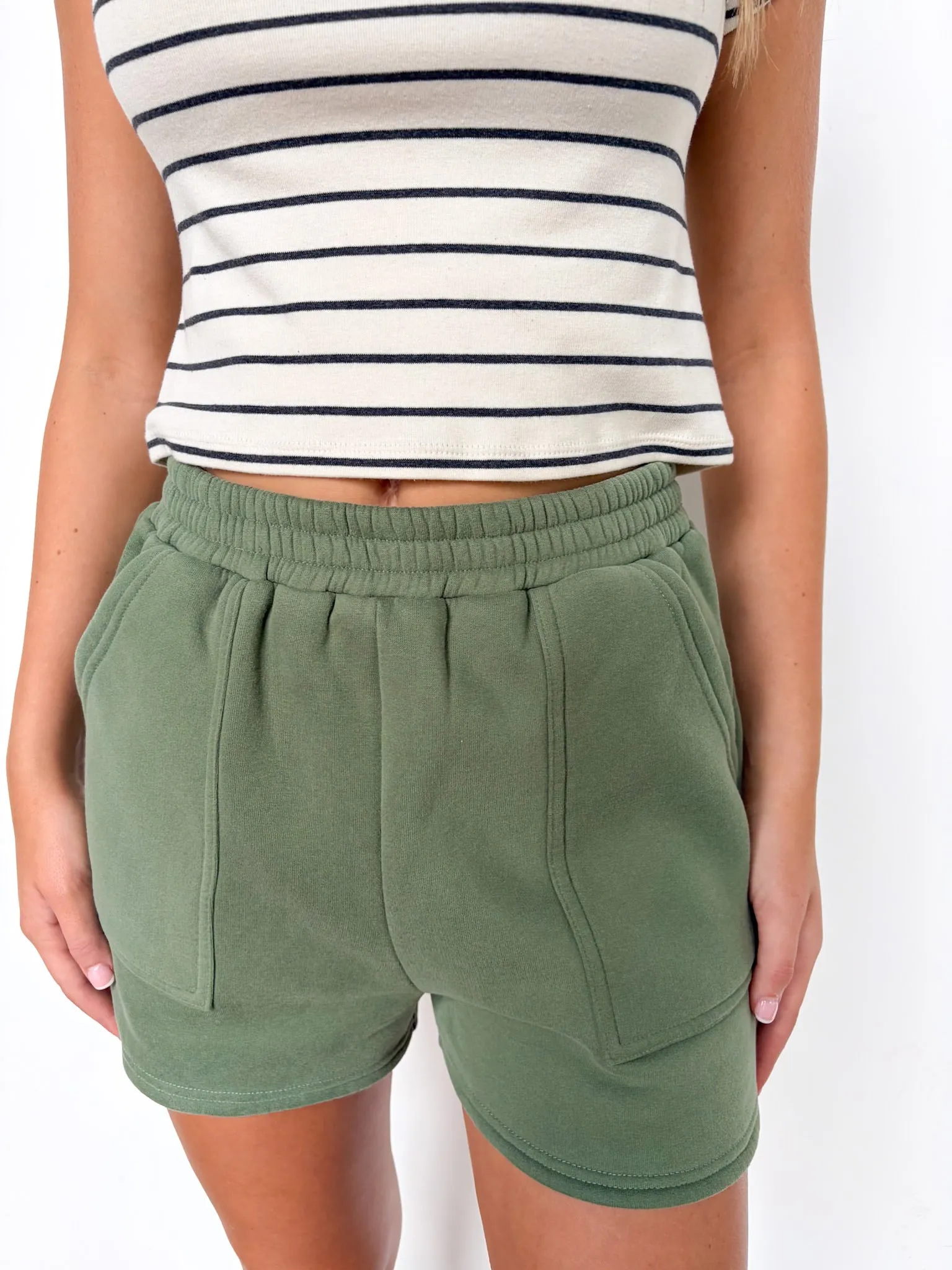 Easy Comfort Knit Detail Lounge Shorts sold by Madison + Mallory product image thumbnail 5