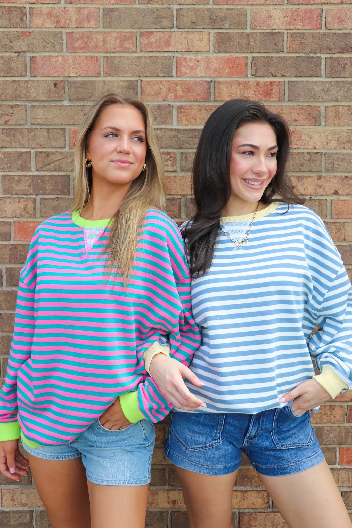 Colorline Oversized Striped Top sold by Madison + Mallory product image thumbnail 4