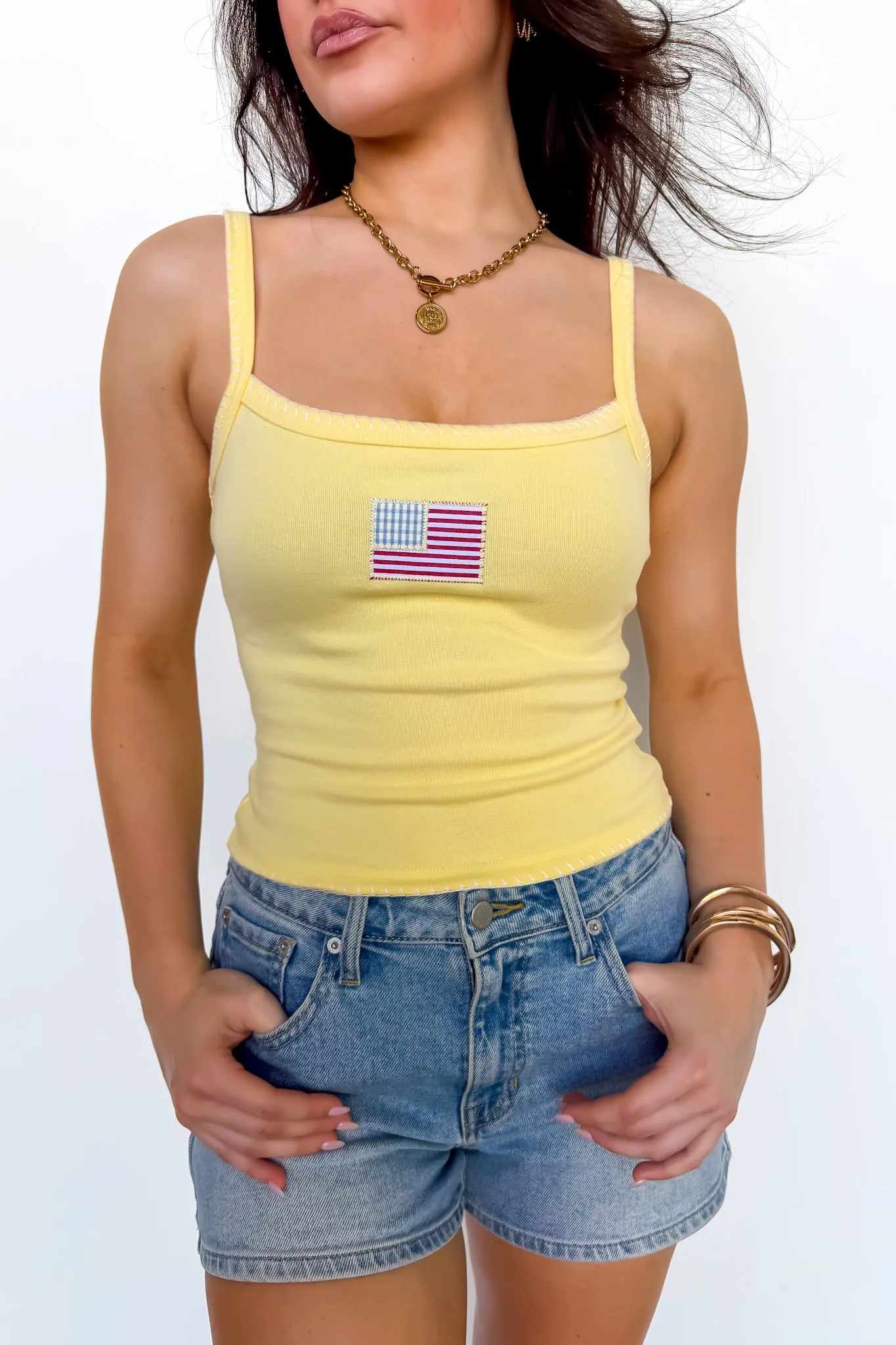 Patriot Pop American Flag Tank sold by Madison + Mallory product image thumbnail 2