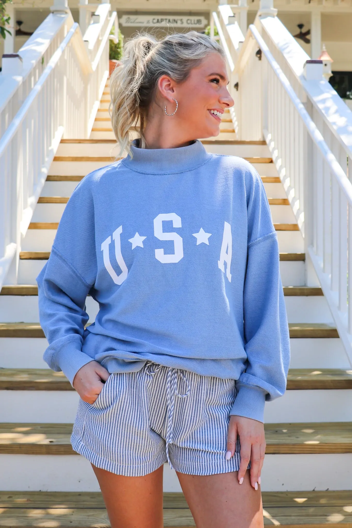 American Classic Reversible Graphic Pullover sold by Madison + Mallory product image thumbnail 2