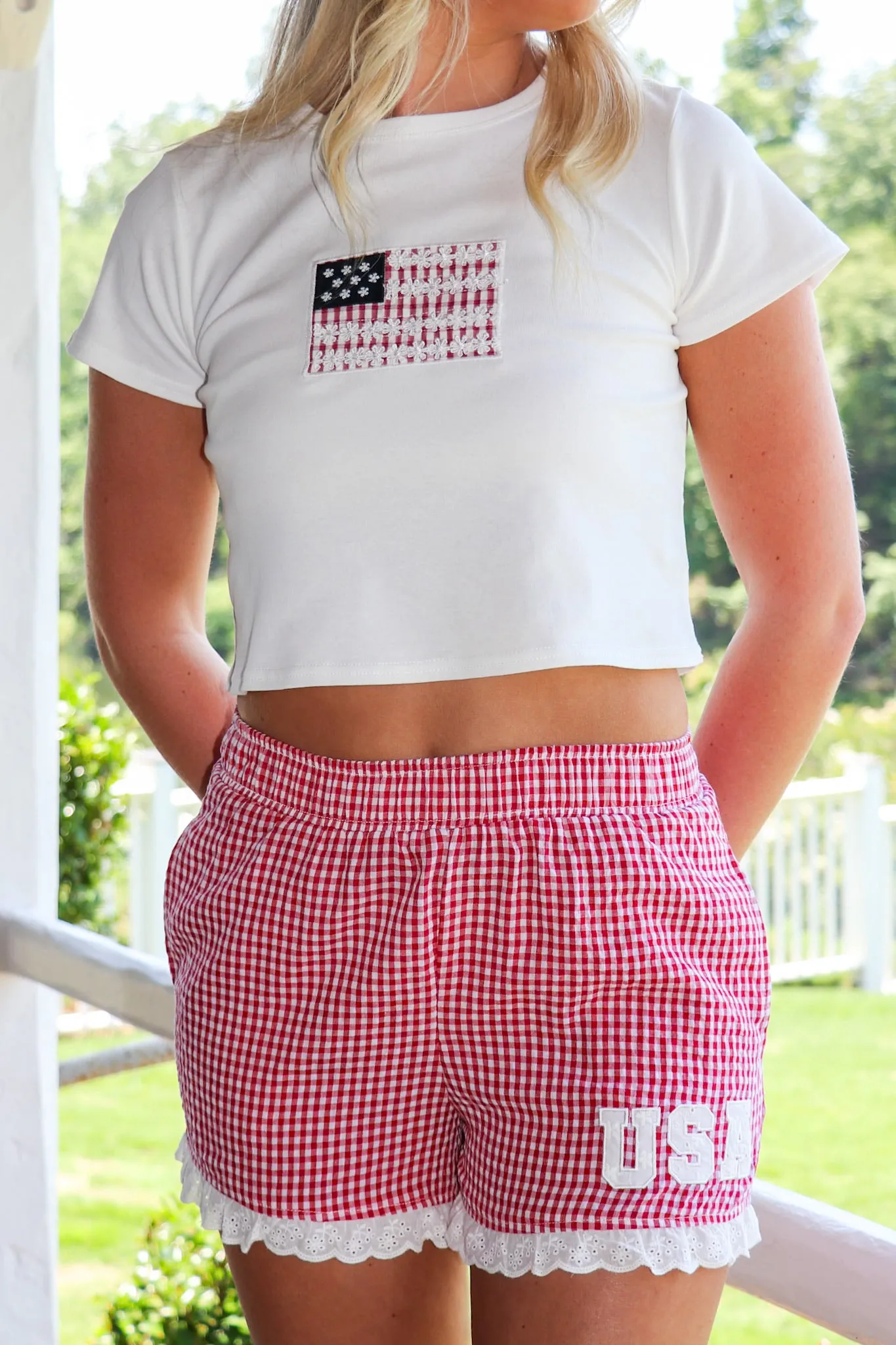 USA Spirit Flag Print Top sold by Madison + Mallory product image thumbnail 3