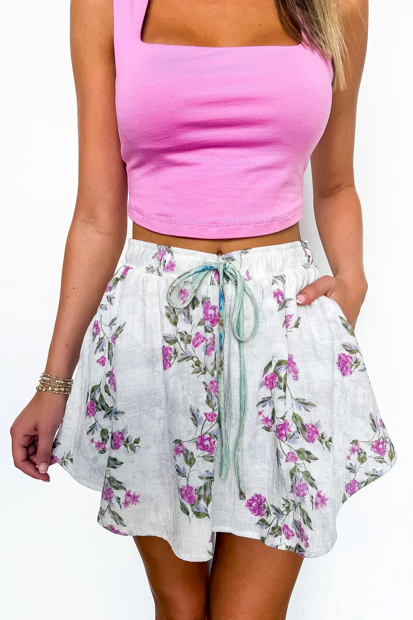 Breezy Bloom Floral Print Skort sold by Madison + Mallory product image thumbnail 5