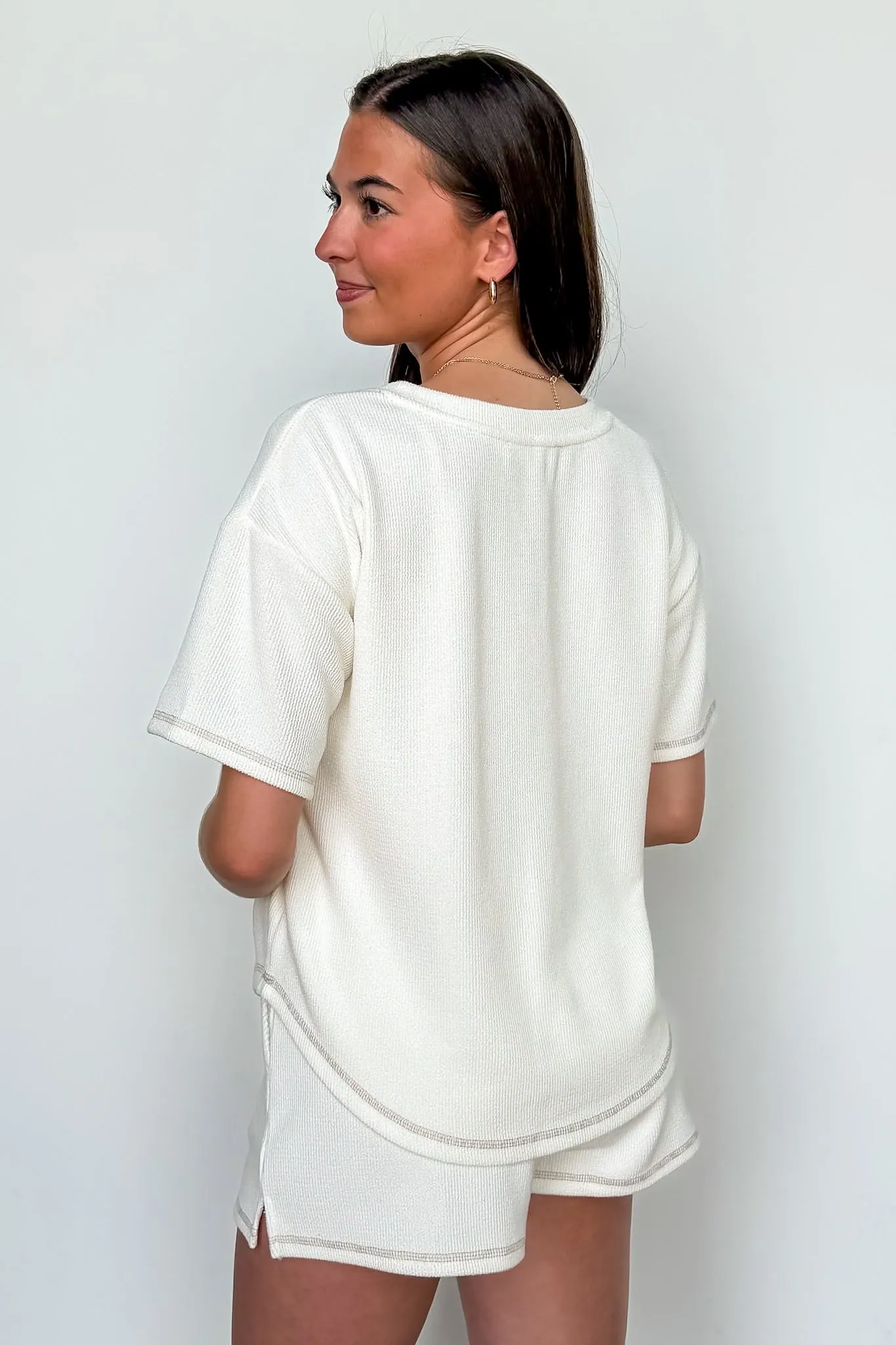 Easy Motion Terry Knit Top and Shorts Set sold by Madison + Mallory product image thumbnail 5