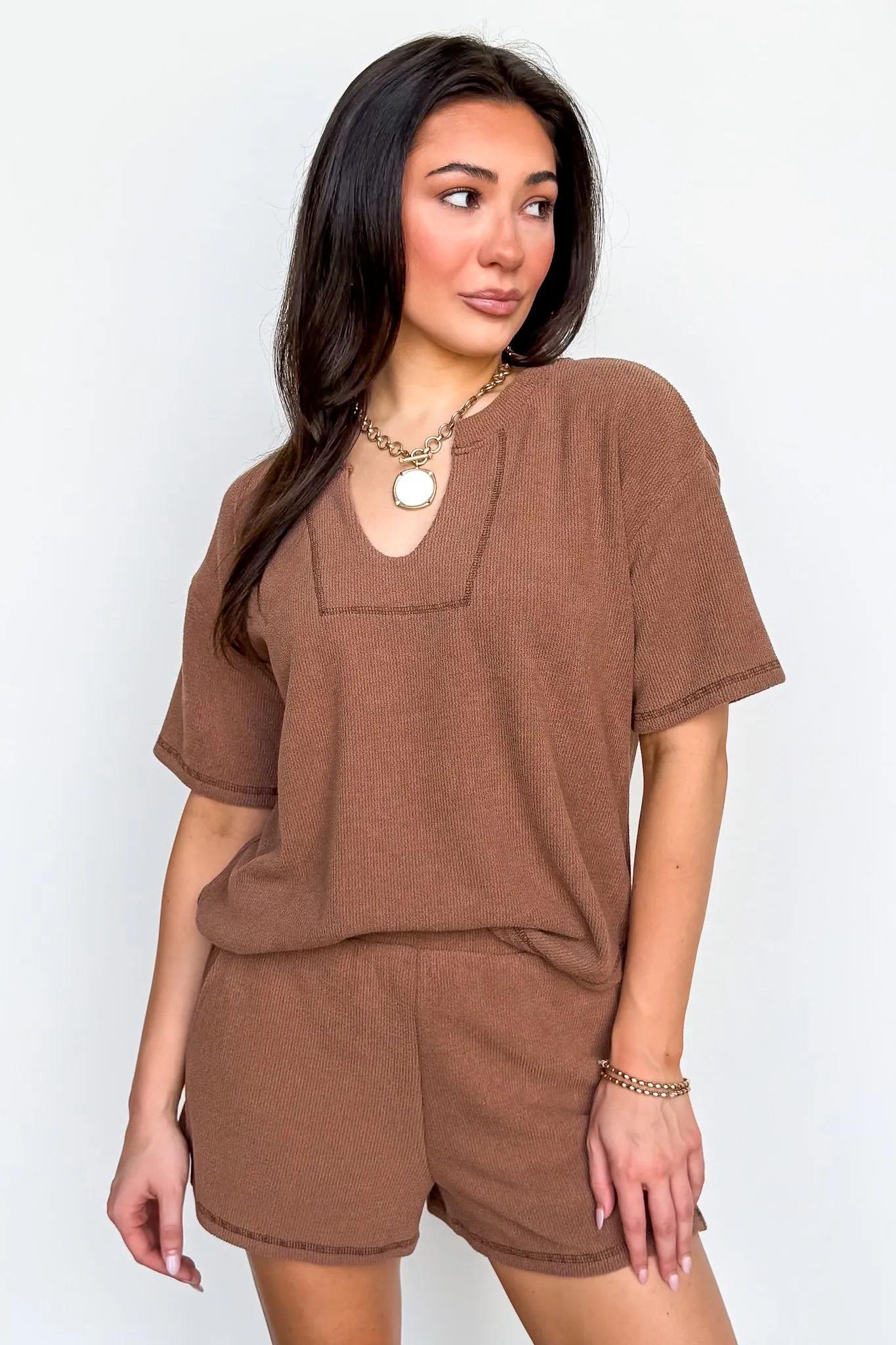 Easy Motion Terry Knit Top and Shorts Set sold by Madison + Mallory product image thumbnail 3