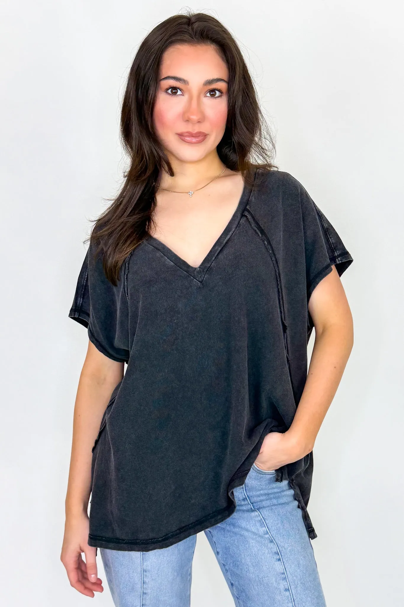 Mineral Motion V-Neck Top sold by Madison + Mallory product image thumbnail 4