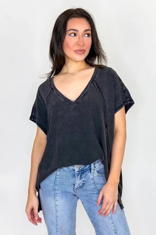 Mineral Motion V-Neck Top made by HYFVE