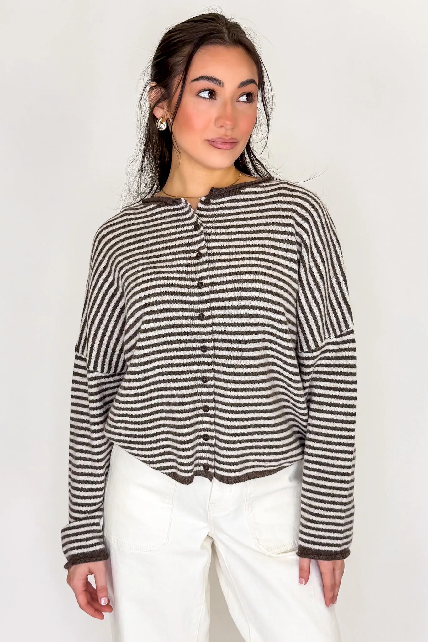 Soft Stripe Cardigan sold by Madison + Mallory product image thumbnail 2