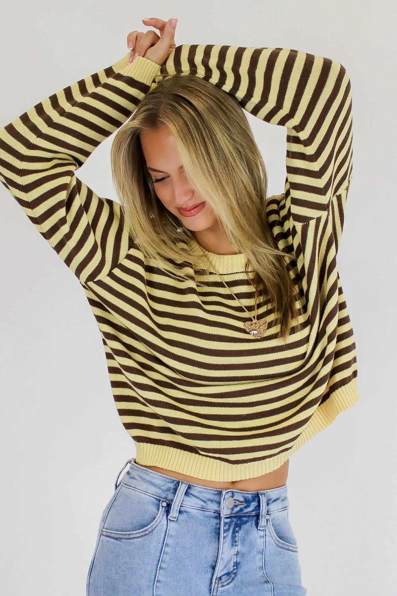 Rowan Striped Button Sweater sold by Madison + Mallory product image thumbnail 2