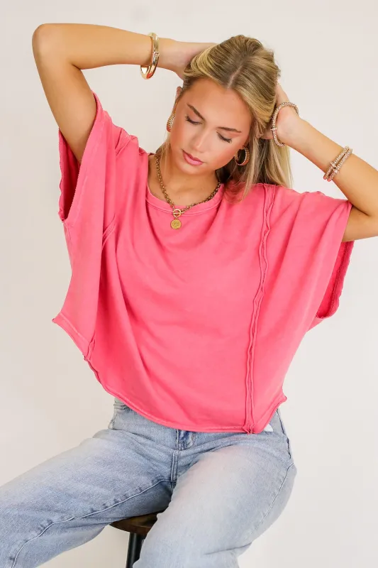 Sunwashed Mineral Boxy Tee made by Rae Mode