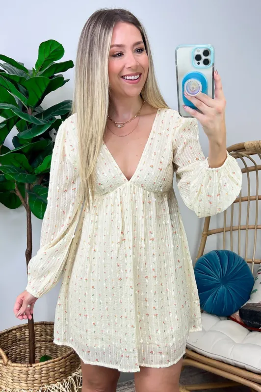 Flirtatious Nature Floral Print Babydoll Dress - FINAL SALE sold by Madison + Mallory