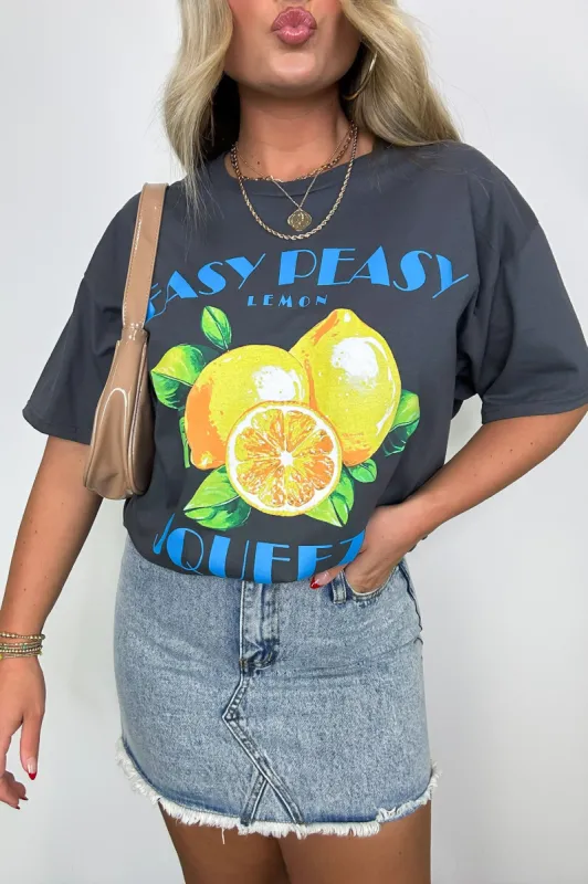 Lemon Squeezy Oversized Graphic Tee - FINAL SALE sold by Madison + Mallory