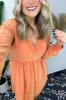 Graceful Finesse Long Sleeve V-Neck Dress - FINAL SALE sold by Madison + Mallory