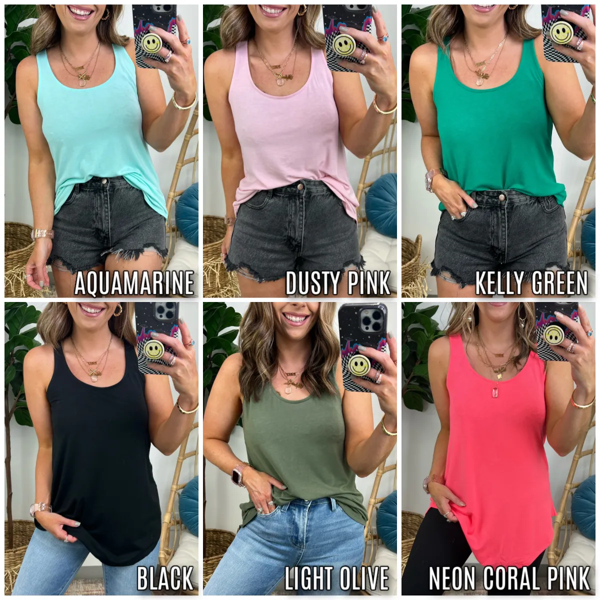 Lyza Rounded Hem Flowy Tank - FINAL SALE sold by Madison + Mallory product image thumbnail 2