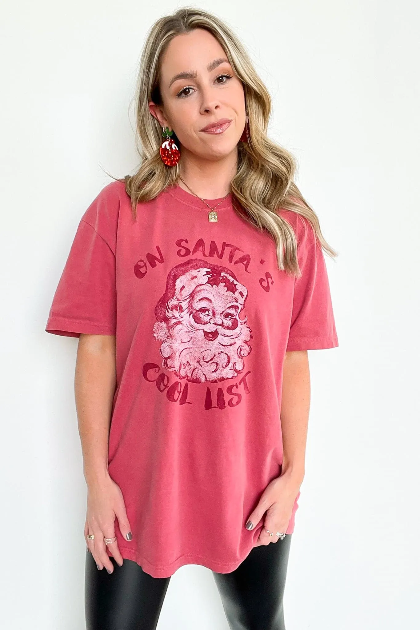 On Santa's Cool List Graphic Tee - FINAL SALE sold by Madison + Mallory product image thumbnail 2