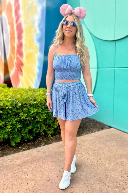 Little Love Ruched Floral Top and Shorts Set - FINAL SALE sold by Madison + Mallory