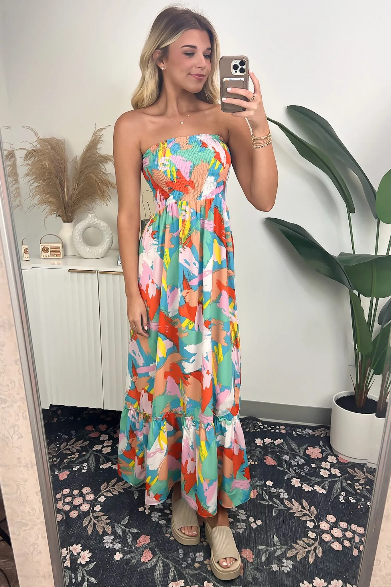 Vibrant Getaway Abstract Maxi Dress sold by Madison + Mallory product image thumbnail 2