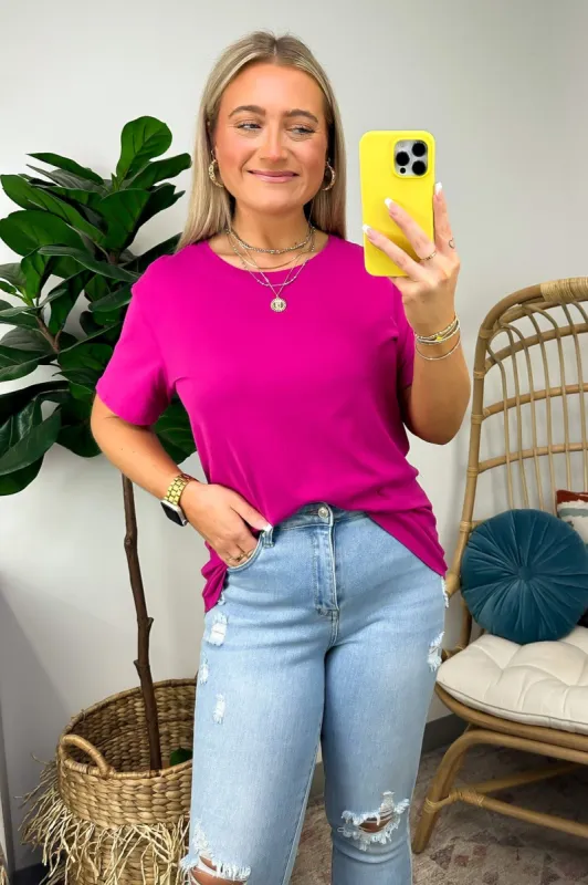 Hype it Up Short Sleeve Boyfriend Tee - FINAL SALE sold by Madison + Mallory