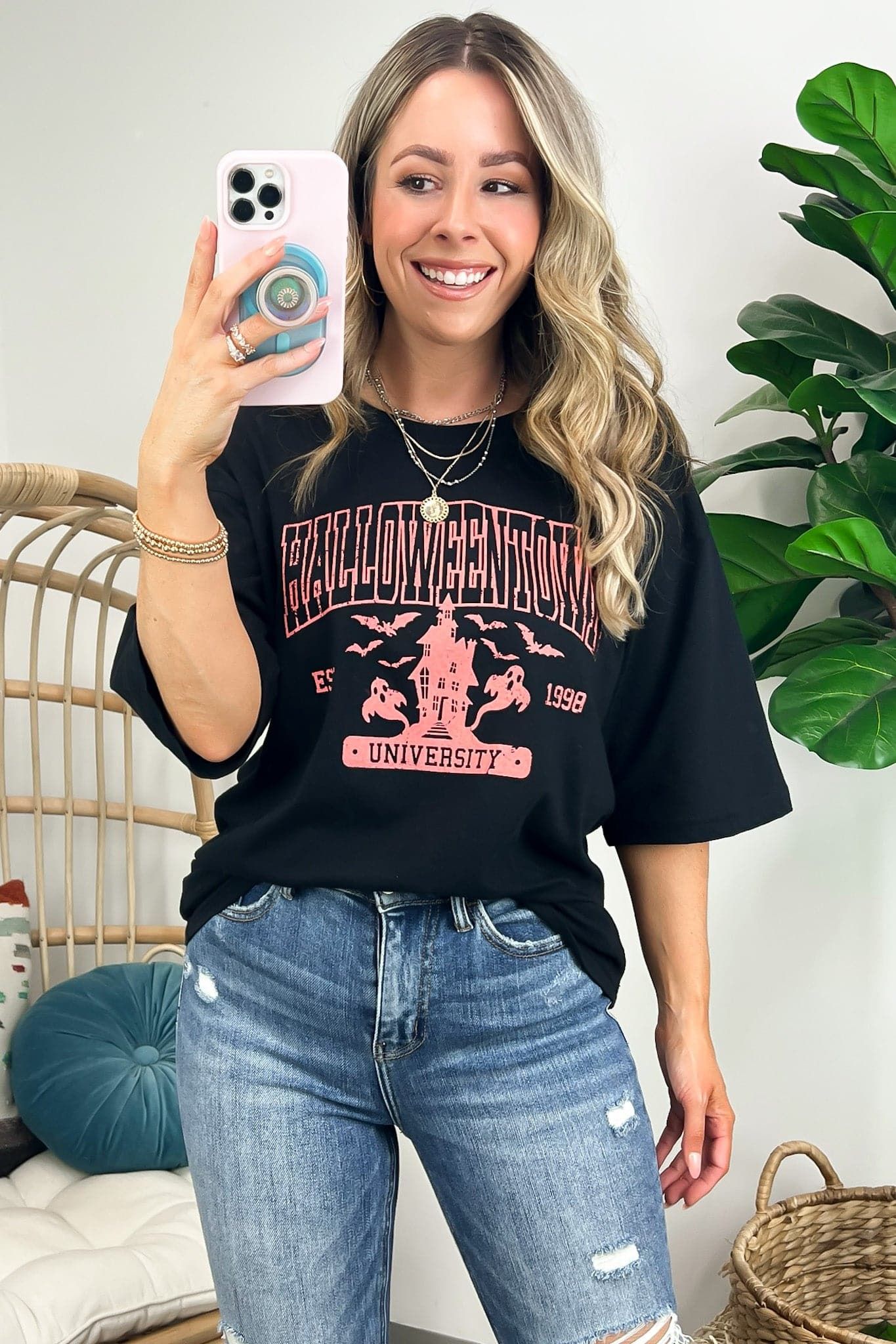 Halloweentown University Oversized Graphic Tee - FINAL SALE sold by Madison + Mallory product image thumbnail 5