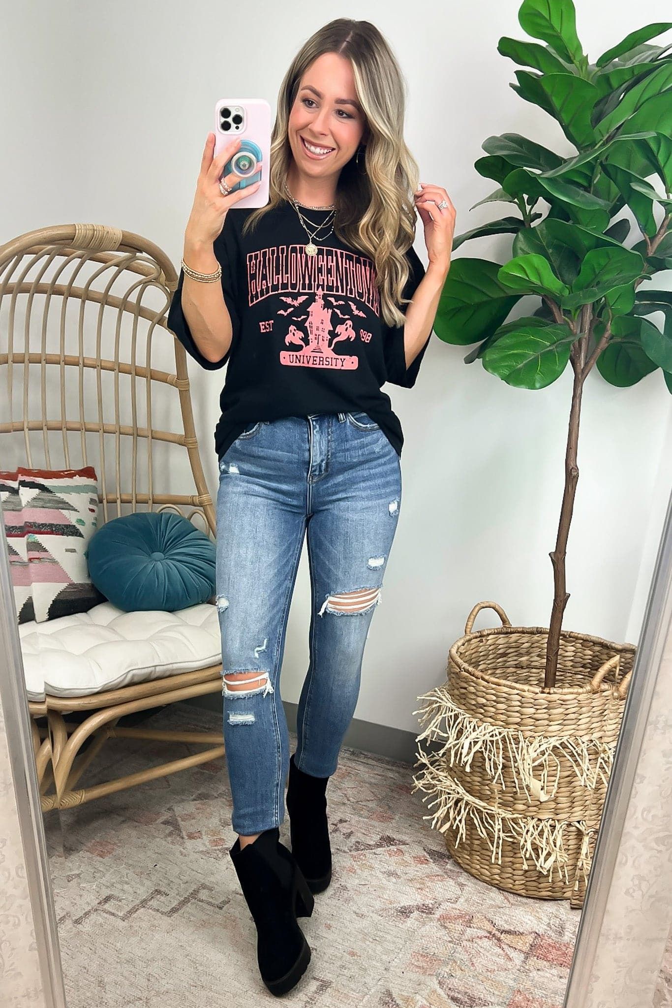 Halloweentown University Oversized Graphic Tee - FINAL SALE sold by Madison + Mallory product image thumbnail 9