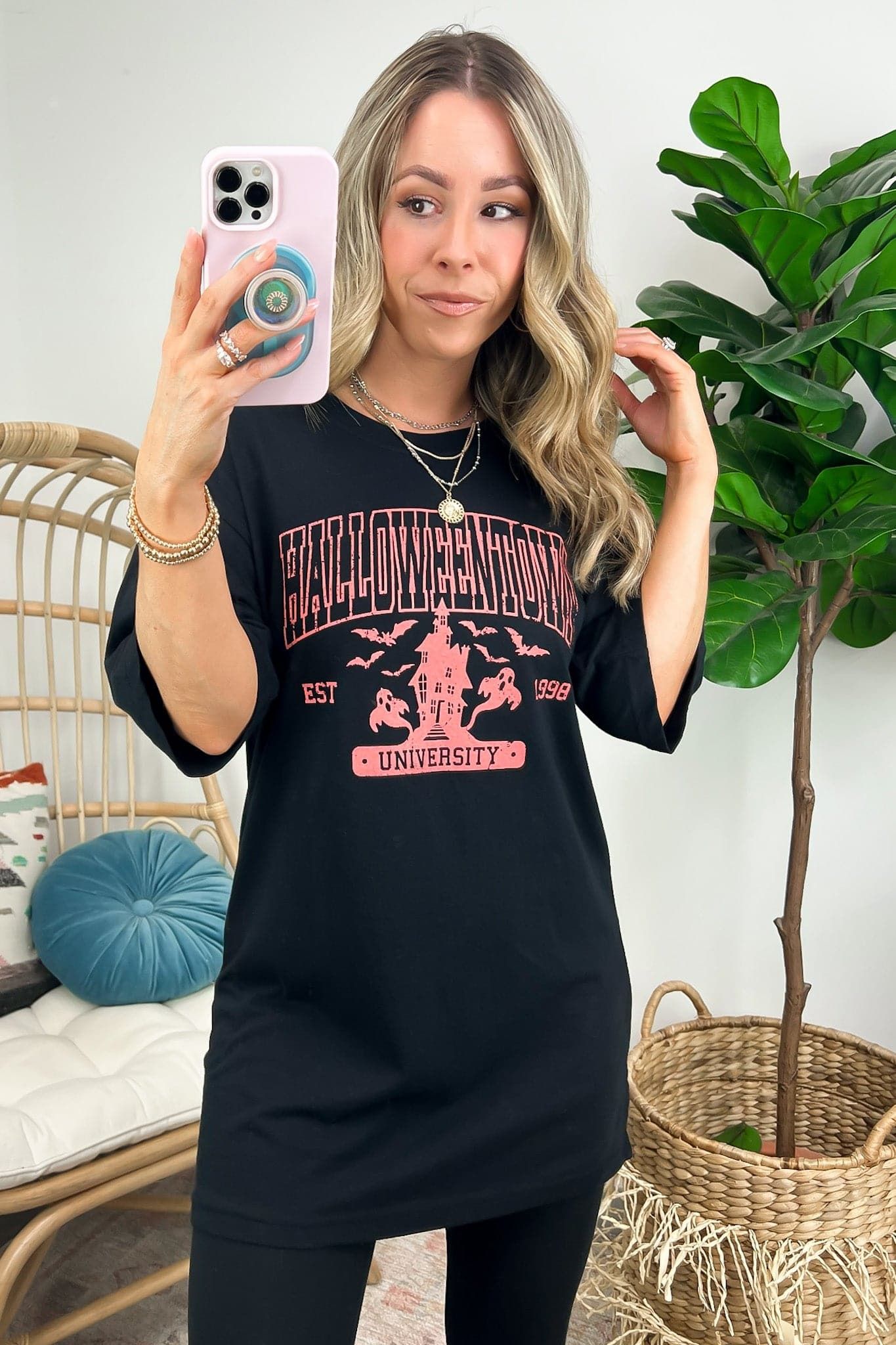 Halloweentown University Oversized Graphic Tee - FINAL SALE sold by Madison + Mallory product image thumbnail 4