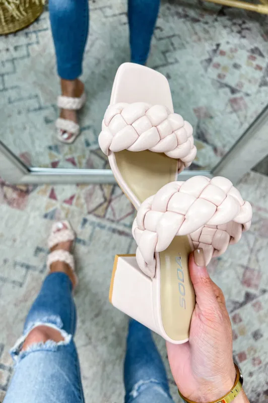 Destini Braided Strap Sandal Heels - FINAL SALE sold by Madison + Mallory