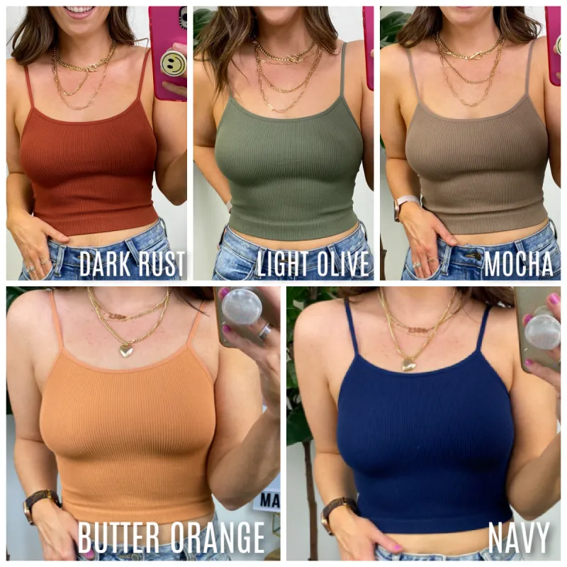 Elliatt Ribbed Seamless Cropped Tank - FINAL SALE sold by Madison + Mallory