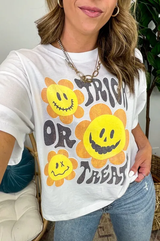 Trick or Treat Relaxed Graphic Tee - FINAL SALE sold by Madison + Mallory