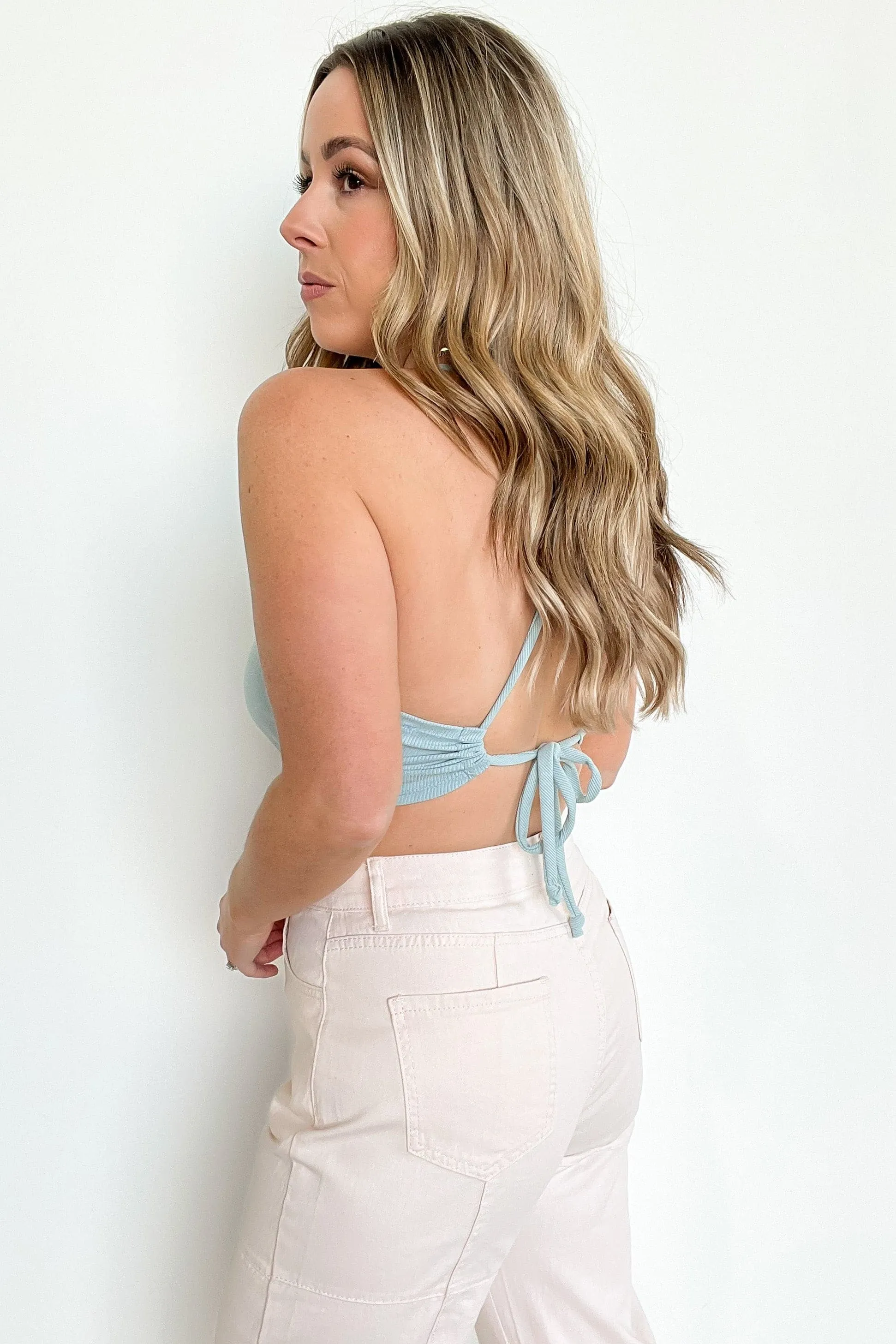 Casual Events Handkerchief Hem Tie Back Top - FINAL SALE sold by Madison + Mallory product image thumbnail 3