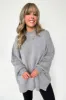 Simple Street Side Slit Oversized Sweater - BACK IN STOCK sold by Madison + Mallory