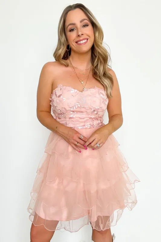 Effervescent Afternoon Floral Lace Tulle Tiered Dress - FINAL SALE sold by Madison + Mallory