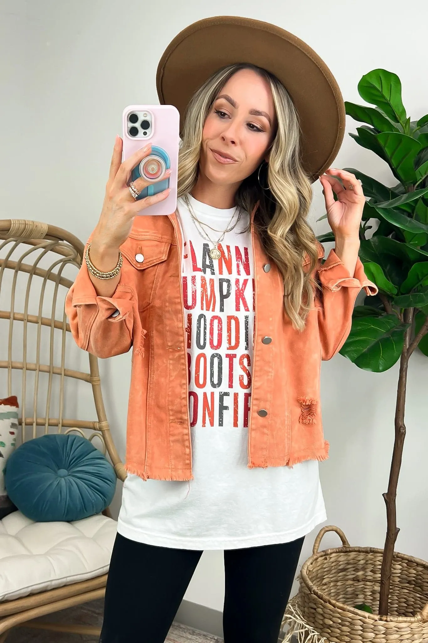 Distressed Fall Things Oversized Graphic Tee - FINAL SALE sold by Madison + Mallory product image thumbnail 2