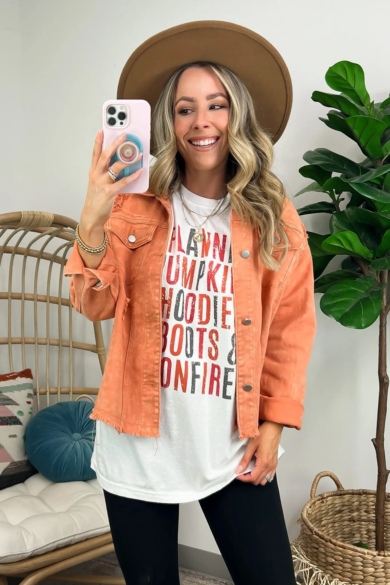 Distressed Fall Things Oversized Graphic Tee - FINAL SALE sold by Madison + Mallory product image thumbnail 5