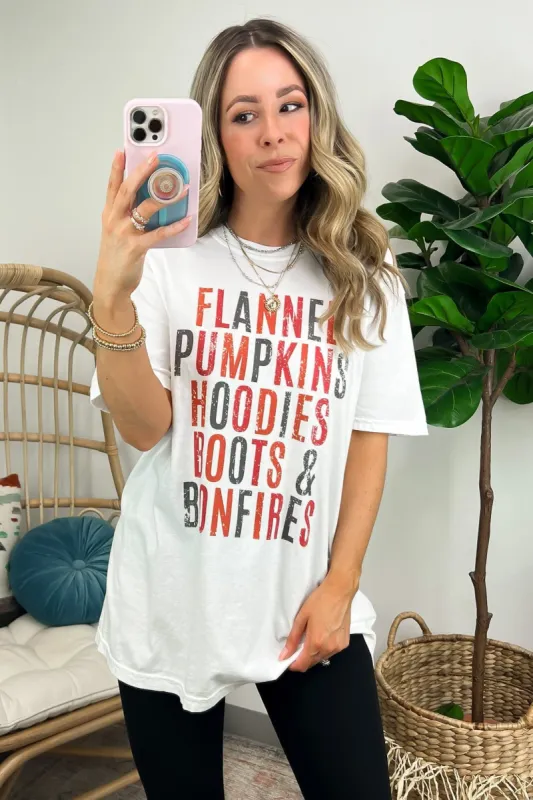 Distressed Fall Things Oversized Graphic Tee - FINAL SALE sold by Madison + Mallory