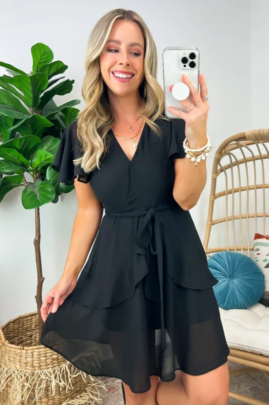 Azariah Ruffled Chiffon Dress - FINAL SALE sold by Madison + Mallory